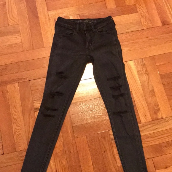 AE high waisted ripped skinny jeans - Picture 1 of 3